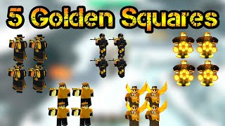 5 Golden Squares Roblox Tower Defense Simulator [upl. by Alegnat877]