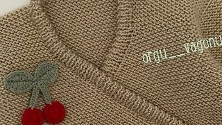 Very very beautiful handmade woolen baby sweater design crochet [upl. by Akiam400]