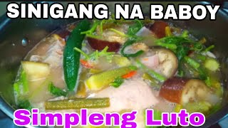 SIMPLENG LUTO SINIGANG NA BABOYBUHAY NANAY SA AUSTRALIA [upl. by Erasmus280]