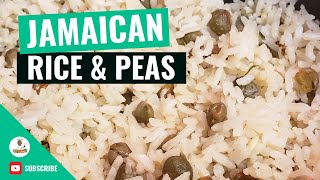 Jamaican Rice and Peas  Rice and Pigeon Peas  How to Make Jamaican Rice amp Peas  Coconut milk rice [upl. by Ramedlav]