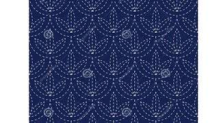 Sashiko Embroidery Design Tutorial35 Nakshi Katha [upl. by Sinnej]