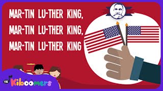 Martin Luther King Lyrics Video  The Kiboomers Preschool Songs amp Nursery Rhymes for Black History [upl. by Lladnarc]