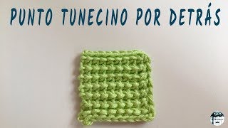 Punto tunecino por detrás  Crochet tunecino [upl. by Kile]