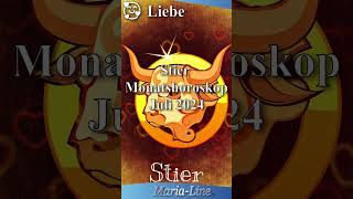 Stier LIEBE ❤️ Horoskop Juli 2024 [upl. by Llenrep]