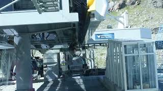 Cable Car ride at Matterhorn Mountain Zermatt covered with heavy snow Switzerland shorts 2 [upl. by Vtehsta]