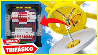 ELÉTRICA PARA INICIANTES INSTALAÇÃO ELÉTRICA COM QUADRO TRIFASICO PARTE1 [upl. by Christophe646]