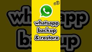 Whatsapp Chat Backup  How To Backup and Restore On Whatsapp Chats whatsappbackup whatsapprecovery [upl. by Levey700]