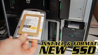 HOW TO INSTALL AND FORMAT A NEW SSD WINDOWS [upl. by Tommi]