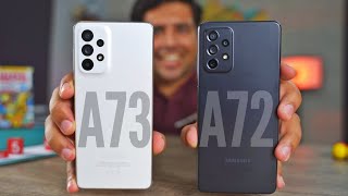 Samsung Galaxy A73 5G vs Galaxy A72 Full Comparison [upl. by Fagan]