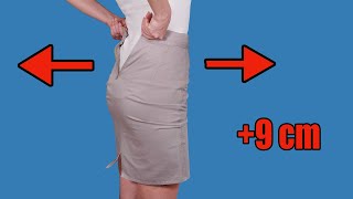 How to upsize a skirt to fit you perfectly  a sewing trick [upl. by Ielerol]