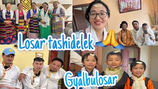 Losar tashidelek everyone🙏losar vlog 2024 Celebrating with familyGesu’s weaning ceremonylhosar [upl. by Littman]