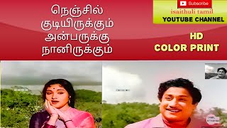 OLD TAMIL COLORIZED  NENJIL KUDIYIRUKKUM  நெஞ்சில் குடியிருக்கும்  IRUMBU THIRAI  1960 [upl. by Annawaj]