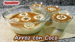 Como hacer Arroz con Coco  dulce tradicional Venezolano 😋 🇻🇪 [upl. by Ecinrev41]