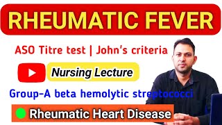 Rheumatic fever in Hindi  Rheumatic heart disease  minor and major Johns criteria  ASO titre [upl. by Adrell]