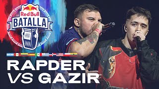 RAPDER vs GAZIR  Semifinal  Red Bull Batalla Internacional 2022 [upl. by Nawaj]