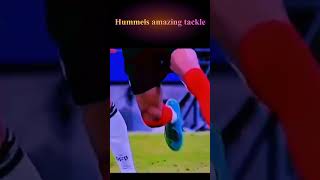 HUMMELS AMAZING TACKLE AGAINST MBAPPE football footballshorts [upl. by Aluor]