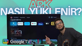 Google TVye APK İle Uygulama Nasıl Yüklenir  Philips The One 65PUS8808 Ambilight TV [upl. by Laurita952]