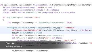 Configure OneSignal push notifications in iOS WebView apps – XcodeSwift How To  2019 [upl. by Schnabel]