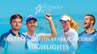 Elise Mertens amp David Goffin vs Donna Vekić amp Borna Ćorić Belgium vs Croatia Hopman Cup 2023 [upl. by Isabeau]