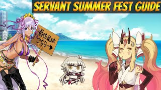 Fate Grand Order NA Servant Summer Festival Part 1 COMPLETE Guide Tips amp Strategy [upl. by Fairley]