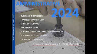 ELEZIONI AMMINISTRATIVE 2024 comuni sup 15mila abitanti  PARTE VI [upl. by Ardnoel]