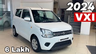 NEW WAGON R VXI 2024 MOST VALUE FOR MONEY ❤️ MARUTI SUZUKI WAGONR 2024 VXI 2nd BASE MODEL Review [upl. by Ylrehc]