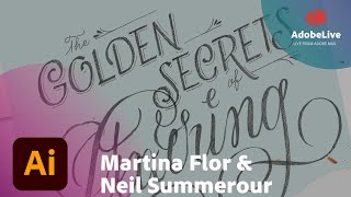 Live Lettering with Martina Flor and Neil Summerour  Adobe MAX 2017  Creative Cloud [upl. by Henn]