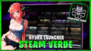 HYDRA LAUNCHER COMO BAIXAR E INSTALAR A NOVA quotSTEAM VERDEquot  CORRIGINDO ERROS E JOGOS PTBR [upl. by Landes]