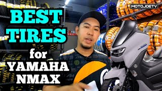 YAMAHA NMAX V1 and V2  Best Tires and Size Recommended  Motojoetv [upl. by Nirehs414]