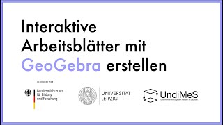 Interaktive Arbeitsblätter mit GeoGebra erstellen und bereitstellen Mathematik unterrichten [upl. by Rednasxela]