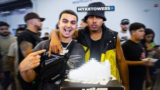 ¡MYKE TOWERS LE LLEGO A SNEAKERCON DALLAS A COMPRAR TENIS [upl. by Intihw]