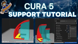 TUTORIAL NORMAL Vs TREE SUPPORTS This applies to any Slicer Shown in CURA  3D Printer Slicing [upl. by Kass]