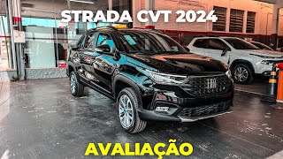 NOVA FIAT STRADA 2024 VOLCANO 13 AT  REVIEW COMPLETO [upl. by Tnahs]