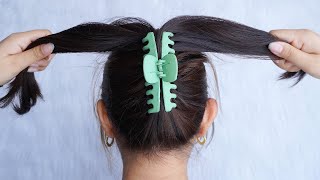 Latest Hairstyle For Ladies 2023 – Easy Bun Hairstyle With Claw Clip  Juda Hairstyle For Summer [upl. by O'Shee]