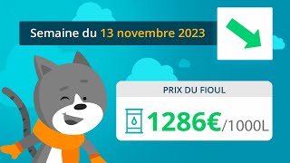 Prix ​​du fioul domestique  semaine du 13 novembre 2023 [upl. by Ettenad]