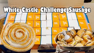 I Accept LA Beasts White Castle Crave Case 30 Sliders Sausage Challenge [upl. by Daeriam]