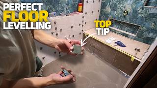 Self Levelling a Bathroom Floor With This Professional Guide [upl. by Nesnar]