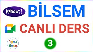 Bilsem Tablet Sınavı  Kahoot Canlı Ders 3  Genel Yetenek [upl. by Eilrahs]