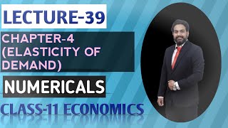 Numericals  Chapter4  Elasticity Of Demand  Class11 Economics  CA MANISH KALRA [upl. by Agbogla]