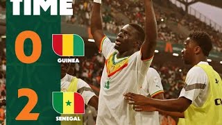 Résumé du match Sénégal🇸🇳 vs Guinée 🇬🇳 2 0 afcon2023 [upl. by Capon624]