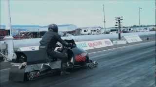 Fastest snowmobile in the world Napierville Dragway [upl. by Hayalat834]