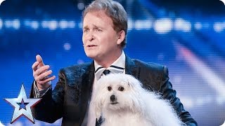 Marc Métral and his talking dog Wendy wow the judges  Audition Week 1  Britains Got Talent 2015 [upl. by Mohun]