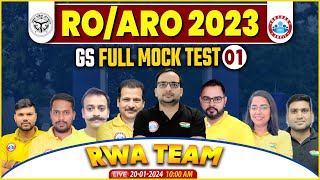 UPPSC RO ARO 2023  RO ARO GS Full Mock Test Analysis 01 GS Mock Paper Solution By RWA Team [upl. by Mizuki]