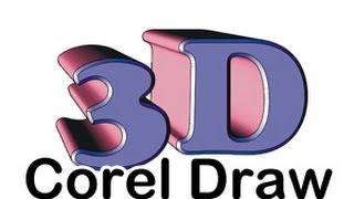 Corel Draw 3D Extrusion Hilfe deutsch [upl. by Lienahs]