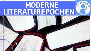 Moderne LiteraturEpochen  Gegenwartsliteratur erklärt  Impression Dada Symbol Surrealismus [upl. by Kuhn821]