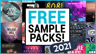 The 50 Best FREE Sample Packs in 2021 for ANY GENRE 32GB TOTAL [upl. by Etac]