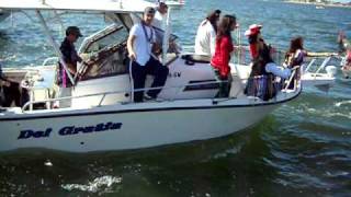 2011 Gasparilla pirate invasion boat flotilla parade Tampa Bay [upl. by Noynek]