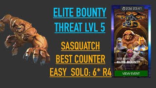 MCOC Elite Bounty  Sasquatch  best counter easy solo threat level 5 mcoc bounty [upl. by Noda]