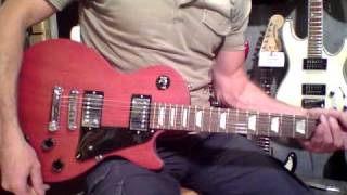 GIBSON LES PAUL STUDIO FADED vs EPIPHONE LES PAUL TRIBUTE 2010  Crunch [upl. by Tilden]