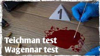 Teichmann Crystal Assay amp Wagenaar microcrystal test for blood identification  Forensic science [upl. by Idnerb494]